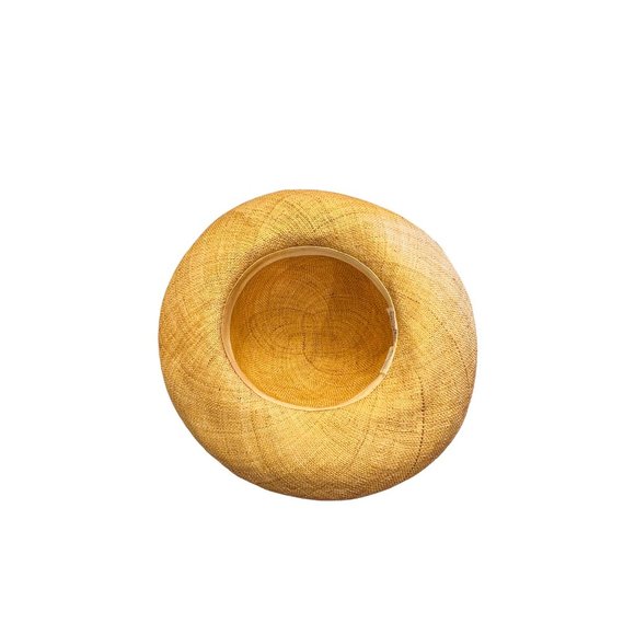 The Scala Collection Vintage 90s Natural Straw Hat Womens Handmade Summer Hat - Picture 8 of 11